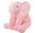 Almofada Elefante 80 cm Travesseiro bebê pelúcia bebe Antialérgico rosa inteiro