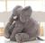 Almofada Elefante de Pelúcia 60cm Antialérgico Varias Cores Cinza