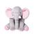 Almofada Elefante de Pelúcia Antialérgico 60cm Travesseiro Para Bebe Grande Varias Cores Cinza/Rosa
