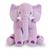 Almofada Elefante de Pelúcia Plush 60cm Anti-alérgico Lilás