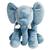 Almofada Elefante Pelúcia 60cm Travesseiro Bebê Antialérg - Cores Azul