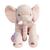 Almofada Elefante Pelúcia 60cm Travesseiro Bebê Antialérg - Cores Rosa