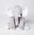 Almofada Elefante Pelúcia 80cm Travesseiro Bebê Antialérgico Baby Luxo 01 Peça Branco