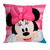 Almofada Fibra Microfibra Disney 40X40 Mickey Friends Poliéster Infantil Decoração Festa Quarto Minnie-Charmosa