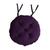 Almofada Futton Lisa Redonda Cheia Macia Confortável 40cm Cadeira Sala Jantar Decoração ROXO