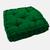 Almofada Futton Turca Tecido Oxford 60x60cm Cheia Alta Macio Decoração Sala Sofá Verde bandeira ref, 7756