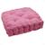 Almofada Futton Turca Tecido Oxford 60x60cm Cheia Alta Macio Decoração Sala Sofá Rosa chiclete REF. 7756