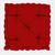 Almofada Futton Turca Tecido Oxford 60x60cm Cheia Alta Macio Decoração Sala Sofá Vermelho ref, 7756