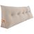 Almofada Para Cabeceira Encosto Apoio Lombar Spot 140cm com Porta Celular Suede - Desk Design Bege