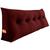 Almofada Para Cabeceira Encosto Apoio Lombar Spot 140cm com Porta Celular Suede - Desk Design Vermelho escuro
