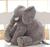Almofada travesseiro elefante gigante pelúcia macio bebê dormir 80 cm - dusol enxovais Cinza