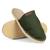 Alpargata Mule Sapatilha Slip On Lona  Verde musgo