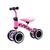 Andador Bicicleta de Equilíbrio Infantil 4 Rodas Rosa