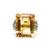 Anel Citrino Natural Retangular 17,63 cts Diamantes em Ouro 18K - K1400 Amarelo