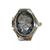 Anel Relógio Feminino Com Pedras Quartzo Analógico Aço Inox Preto
