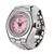 Anel Relógio Feminino Luxo Aço Inoxidável Rosa