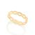 Anel Rommanel Skinny Ring Infinitos Folheado a Ouro 512980 Dourado