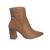 Ankle Boot Ramarim Cano Curto Bico Fino Salto Grosso 8,0cm Tan