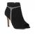 Ankle Boot Shoestock Nobuck Glam Salto Alto Feminina Preto