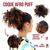 aplique coque de cabelo orgânico cacheado afro puff com pentes e reguladores - Weng Californiana Acobreado T1B/30