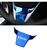 Aplique Cromado Moldura do Volante Honda Civic G10 Touring Sport 2017 à 2020 Blue Metálico