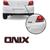 Aplique Emblema Logo Traseiro Onix Cromado Preto