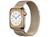 Apple Watch Series 8 45mm GPS + Cellular Caixa Prateada Aço Inoxidável Pulseira Milanês Prateada Dourada