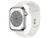 Apple Watch Series 8 45mm GPS + Cellular Caixa Prateada Aço Inoxidável Pulseira Esportiva Branca Prateado