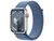 Apple Watch Series 9 GPS + Cellular Caixa Prateada de Alumínio 41mm Pulseira Loop Esportiva Azul-inverno (Neutro em Carbono) Prateado