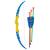 Arco E Flecha Infantil Brinquedo Com Suporte 3 Flechas - Art Brink Azul