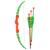 Arco E Flecha Infantil Brinquedo Com Suporte 3 Flechas - Art Brink Verde