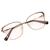 armação de óculos de grau feminino tendência Preto