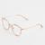Armação Óculos de Grau Feminina Acetato Olívia- Óculos Sunrise Transparente rose
