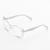 Armação Óculos de Grau Feminina Quadrado Acetato Milão- Óculos Sunrise Transparente