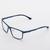 Armação Óculos de Grau Masculino Alumínio Retangular David- Óculos Sunrise Azul