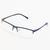 Armação Óculos de Grau Masculino Alumínio Retangular Ítalo- Óculos Sunrise Azul