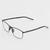 Armação Óculos de Grau Masculino Metal Retangular Aron- Óculos Sunrise Preto