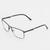Armação Óculos de Grau Masculino Retangular Metal  Dany- Óculos Sunrise Preto