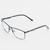 Armação Óculos de Grau Masculino Retangular Metal  Dany- Óculos Sunrise Azul