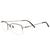 Armação Óculos De Grau Meio Aro Metal Skylon Eyewear S144 Marrom