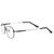 Armação Óculos de Grau Metal Feminino American Way AW425 Cinza