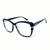 Armação Óculos Grau Acetato Feminina Etb1016 Original BLUMMAR OCULOS Listrada