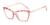 Armação para Óculos de Grau de Acetato Luxuosa Formato Gatinho Rosa