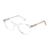 Armação para Óculos de Grau Original Furla Transparente Redondo Acetato Sem plaqueta Feminino VFU642 Transparente