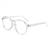 Armação para Óculos de Grau Redonda Feminina e Masculina Moderna - Várias Cores Transparente