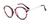 Armação Redonda De Metal E Acetato Para Óculos De Grau Pink floral