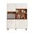 Armário Cozinha Compacta 5 Portas Multimóveis CR20256 Avelã/Off White