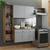 Armário de Cozinha Compacta 180cm Easy Madesa Rustic/Cinza
