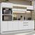 Armário de Cozinha Completa 100% MDF 250cm Smart Madesa 01 Branco