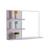 Armário Para Banheiro com Espelho Lugano 60 x 45cm Branco